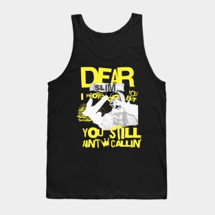 Dear Slim Meme Stan Funny Joke Rap Shirt Ironic Stan Graffiti Art Tank Top